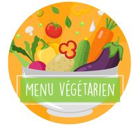 Menu végétarien au collège